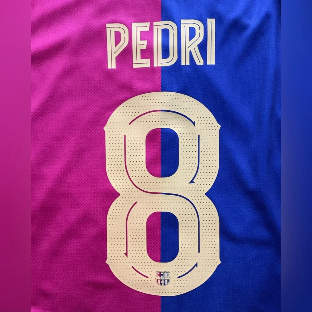 Pedri #8 Blue S-XL Barcelona Home  Soccer Jersey ucl - Picture 2 of 4